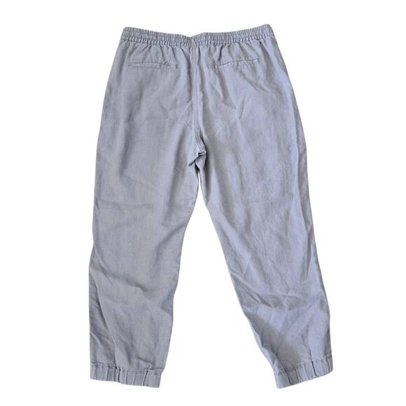 J.Crew Point Sur Seaside Joggers Pants Women's 12 Gray‎ Linen Drawstring Casual - Picture 8 of 8